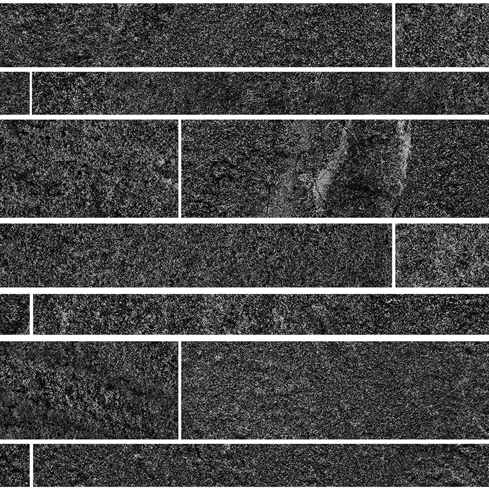 Retreat Quarzite Black Brick Wall 60.00x30.00cm-main-image