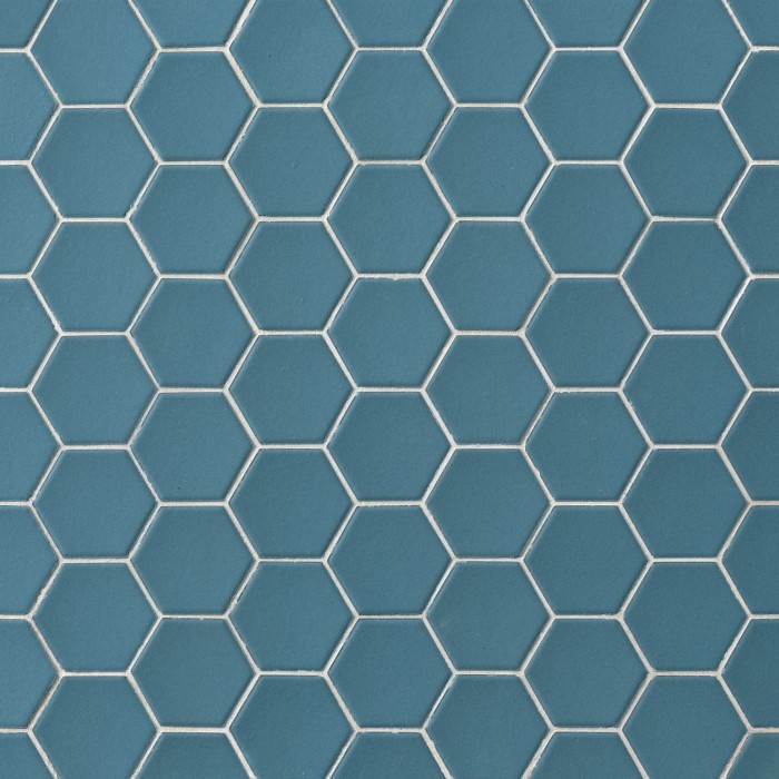 Hexa cadet blue matt, mosaico-main-image