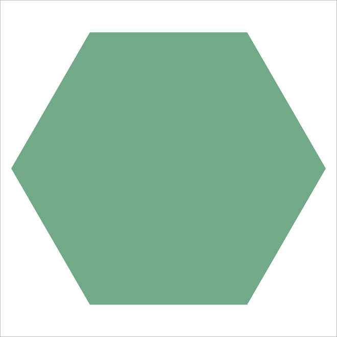 WM LOOSE 50MM HEXAGONS VEU GREEN-main-image