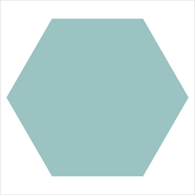 WM 50MM HEXAGONS BEP PALE BLUE ON FIBER-main-image