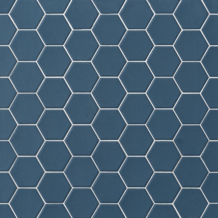 Hexa aegean blue matt, mosaico-main-image