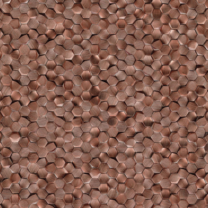 Gravity aluminium 3d hexagon copper-main-image