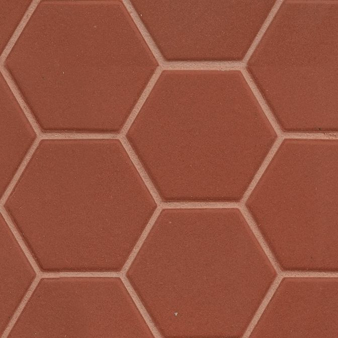 Hexa floor rusty red matt-main-image