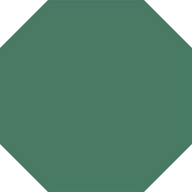 WM LOOSE 100MM OCTAGONS VEF DARK GREEN-main-image