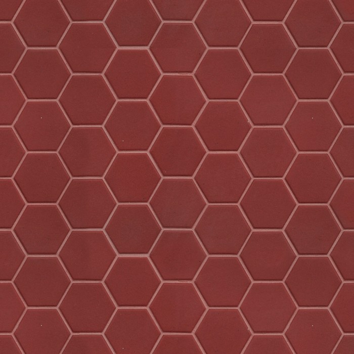 Hexa rusty red matt, mosaico-main-image