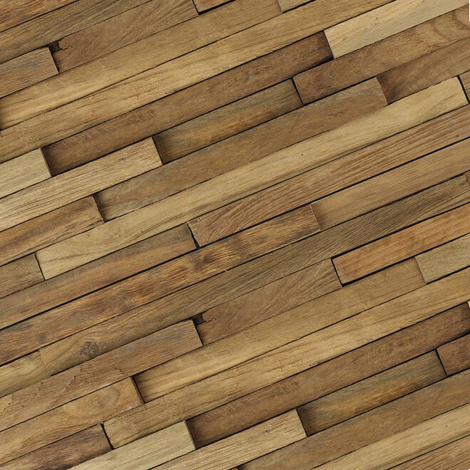 WOODWALL CLADDING TEAK RUSTIC STRIP 4 CM-main-image